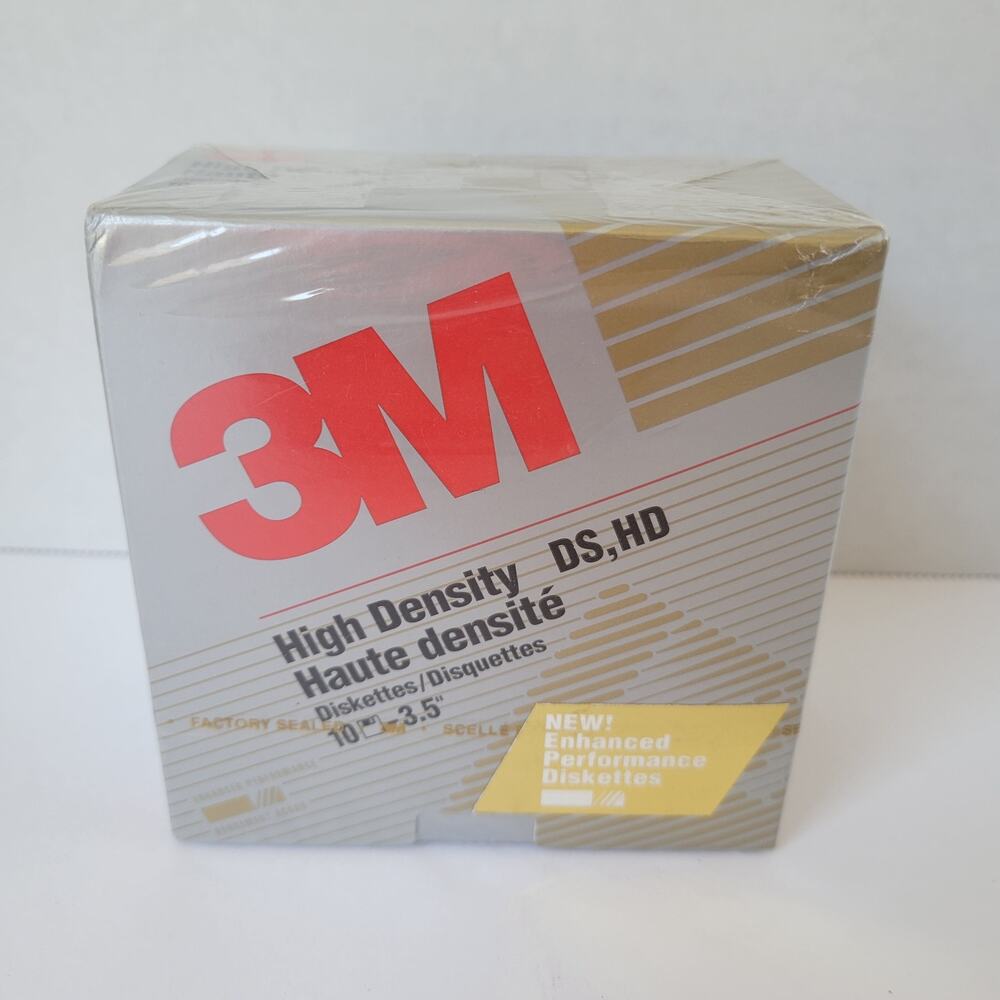 Vtg NIB 3M High Density DS, HD Formatted IBM 10-Count, 5-1/4" Floppy Diskettes